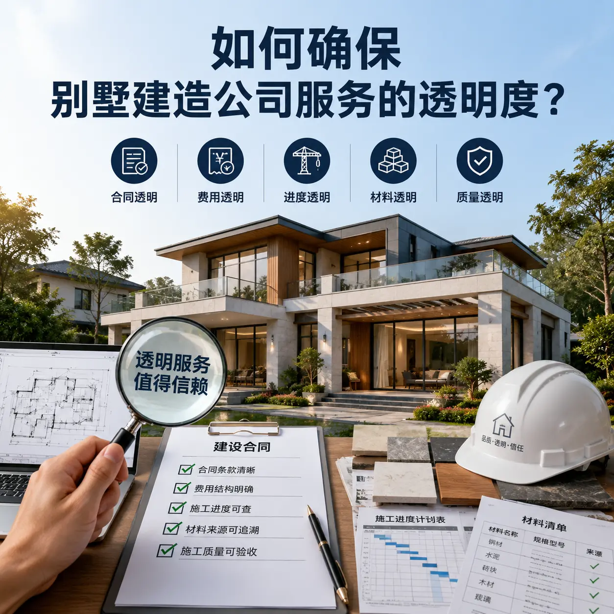 在 锦屏 如何确保别墅建造公司服务的透明度?