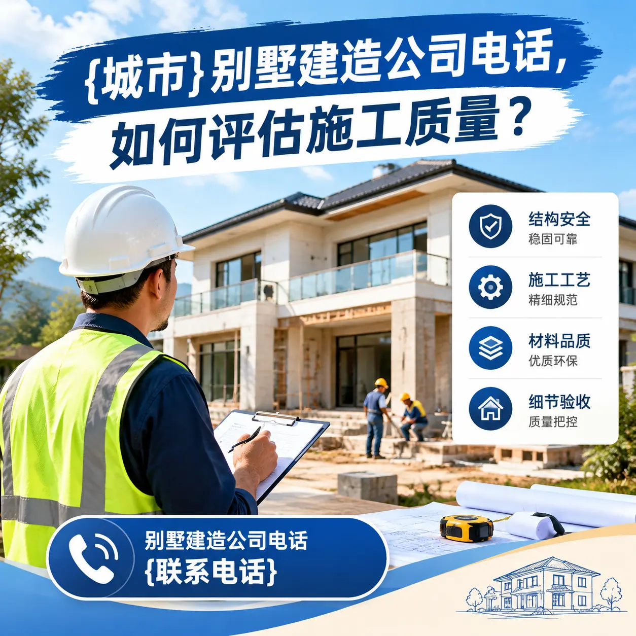 锦屏别墅建造公司电话,如何评估施工质量?