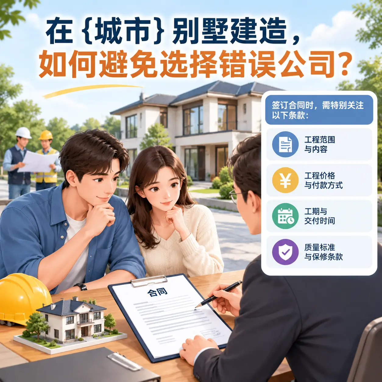 在 锦屏 别墅建造,如何避免选择错误公司?