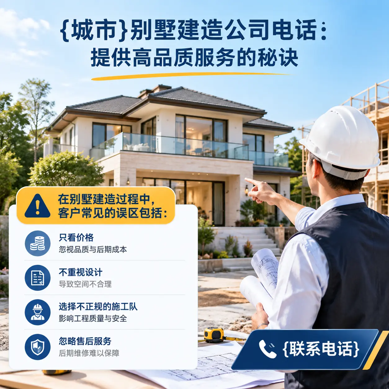 锦屏别墅建造公司电话:提供高品质服务的秘诀