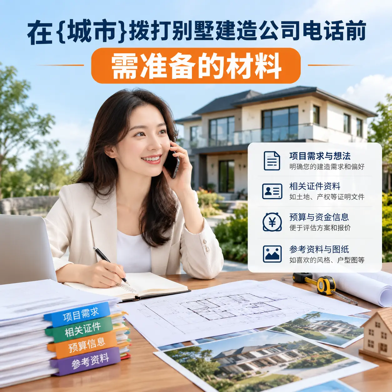 在锦屏拨打别墅建造公司电话前需准备的材料