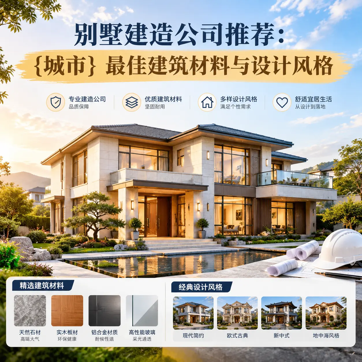 别墅建造公司推荐： 锦屏 最佳建筑材料与设计风格