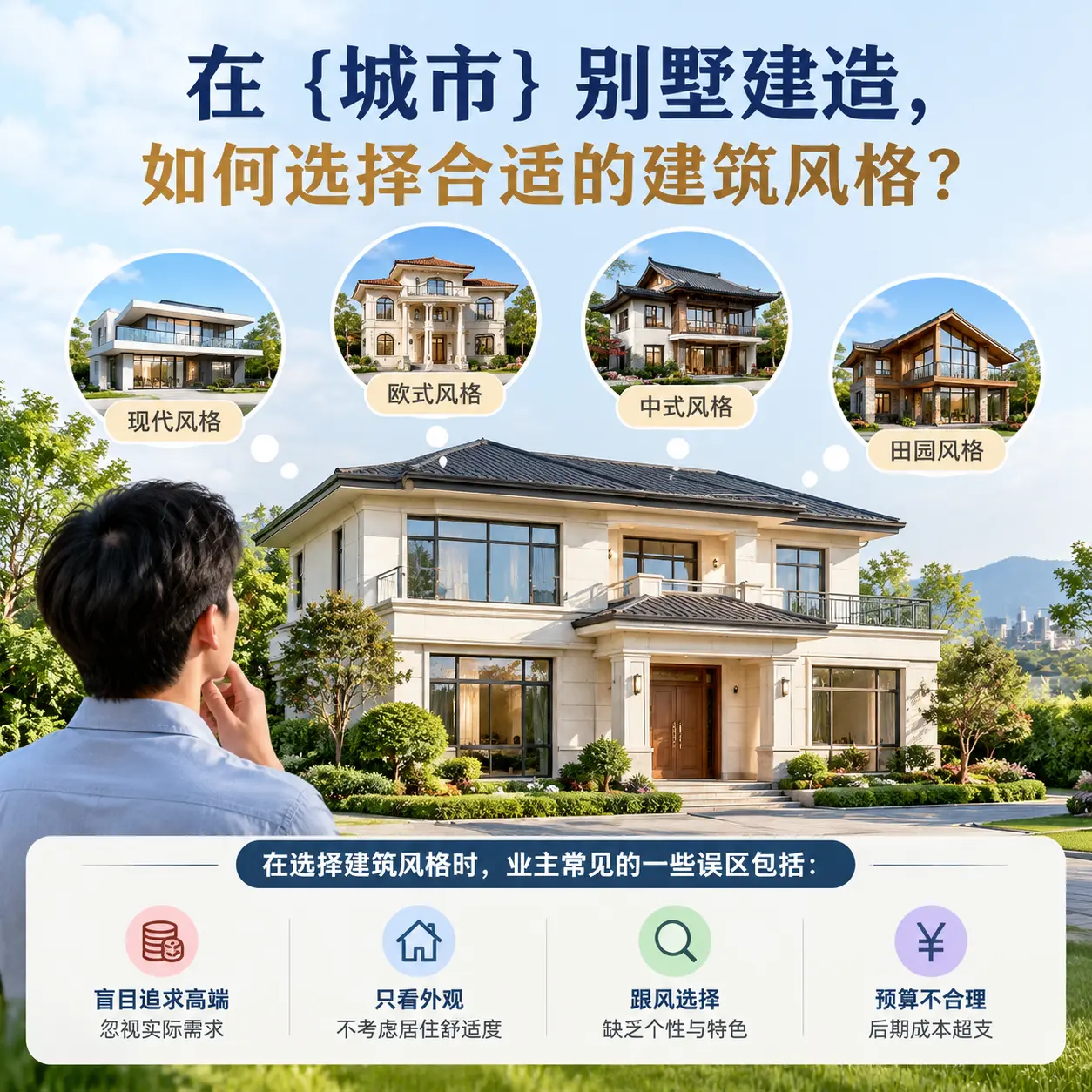 在 锦屏 别墅建造,如何选择合适的建筑风格?